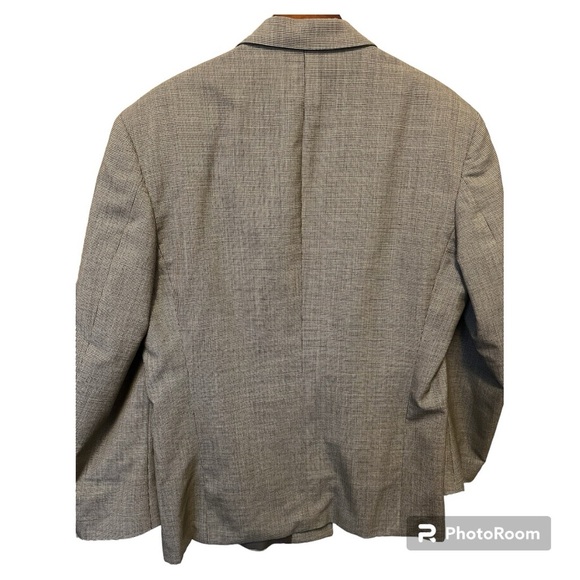 Vintage Givenchy Wool Blazer Mens Navy Double Breasted Sport Coat Jacket - Picture 2 of 4